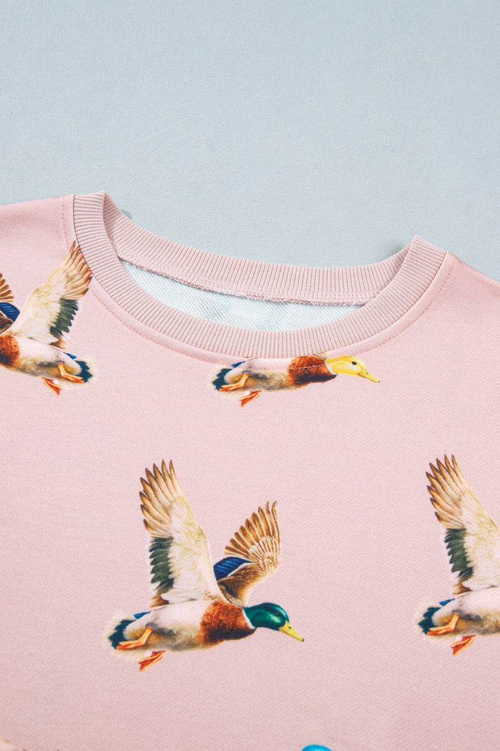 Multicolour Western Print Drop Shoulder Long Sleeve Sweatshirt