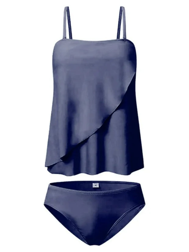 a women's swimsuit with a high waist