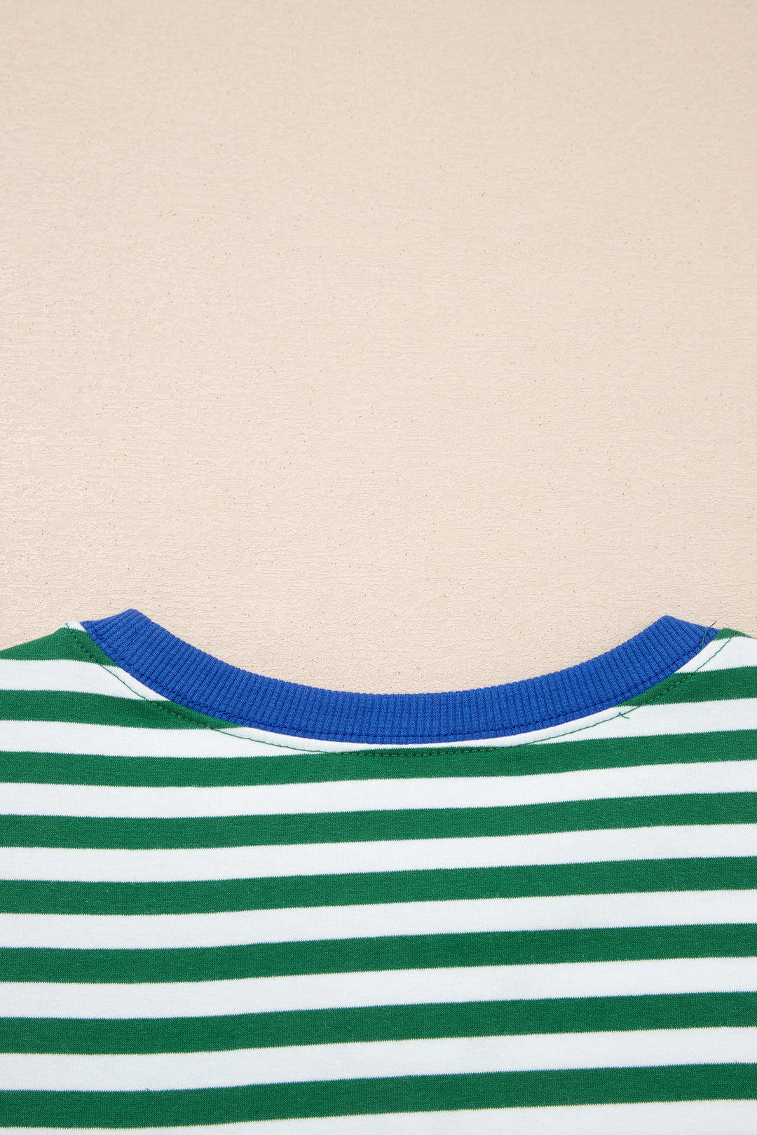 Stripe Drop Shoulder Boxy Casual Terry Short Set