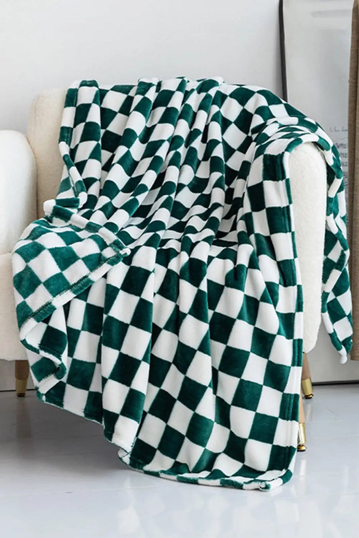 Checkerboard Printed Soft Throw Blanket 120*200cm