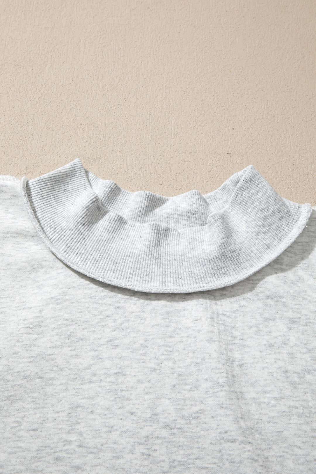 Exposed Seam Detail Reversible Double Wear Plus Size Sweatshirt