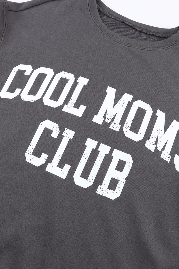 a close up of a shirt with the words cool mom club on it