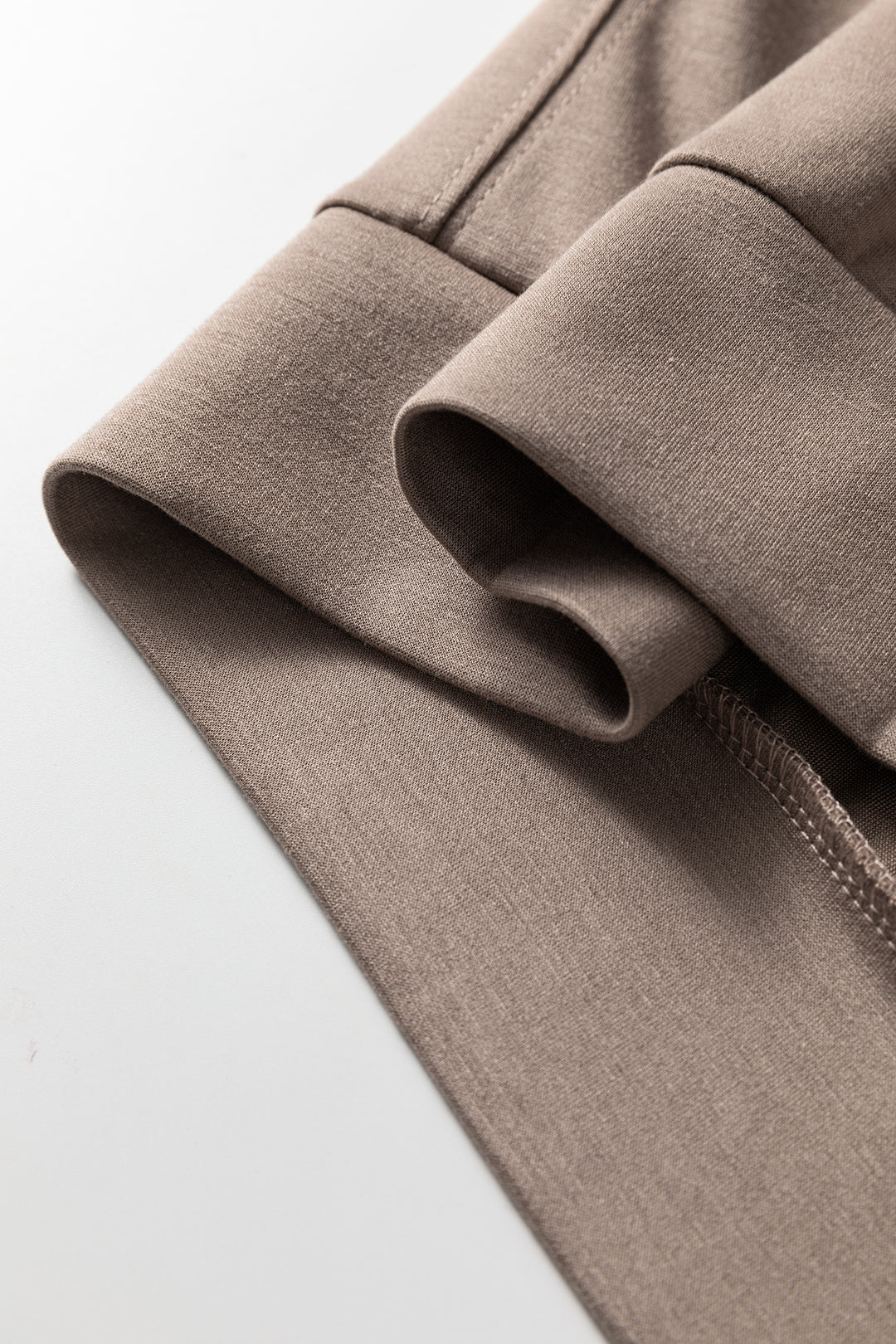 Zip Collar Long Sleeve Top Drawstring Pants Set