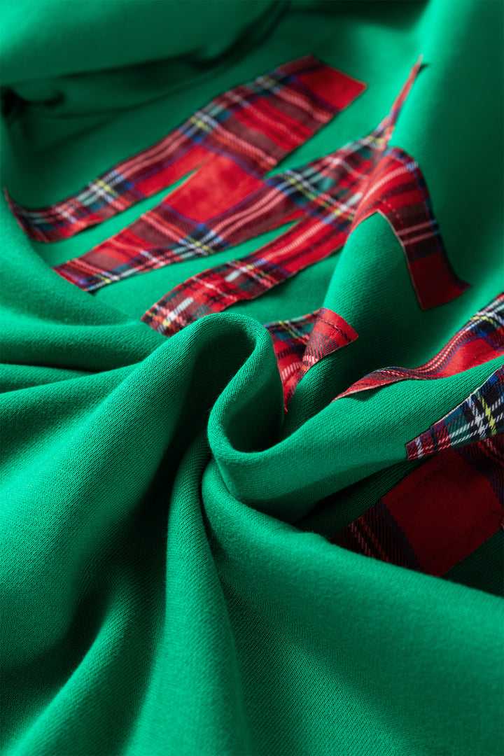 Sea Green Plaid MERRY Christmas Vacation Sweatshirt