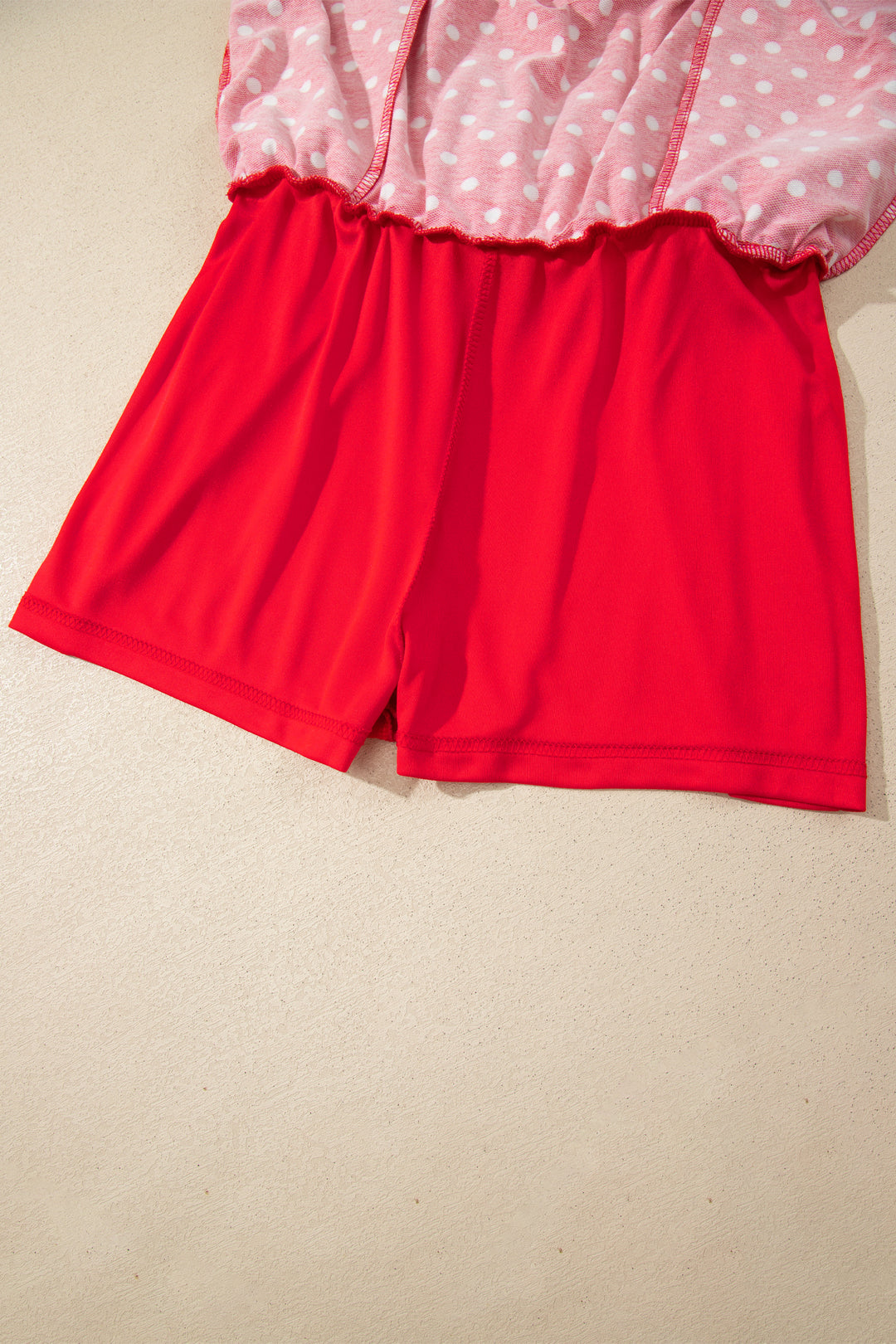 Polka Dot Drawstring Casual Mini Skort