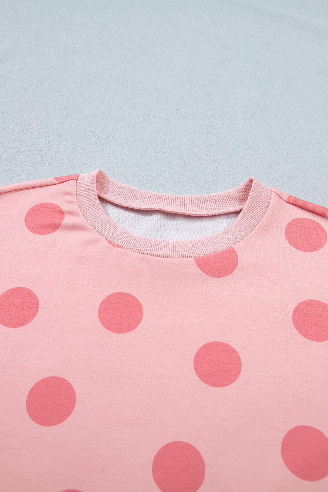 Polka Dot Short Sleeve Top Casual Skort 2pcs Outfit