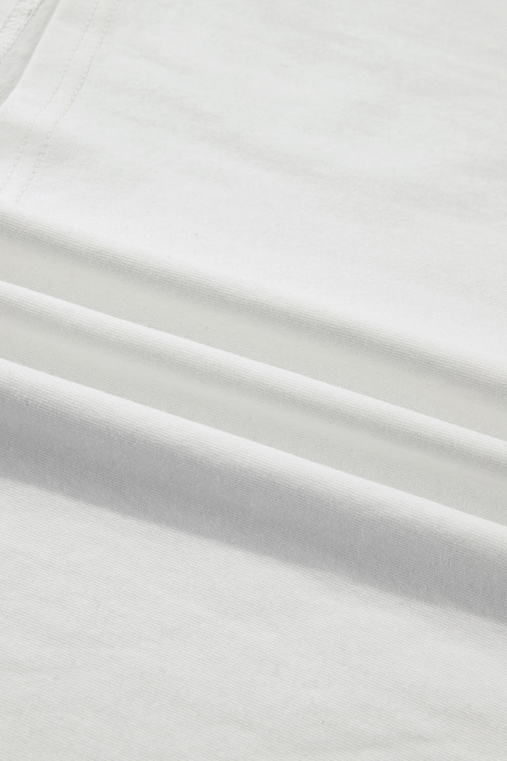 White Plus Size Leopard Bow Embroidered Patch Casual T Shirt