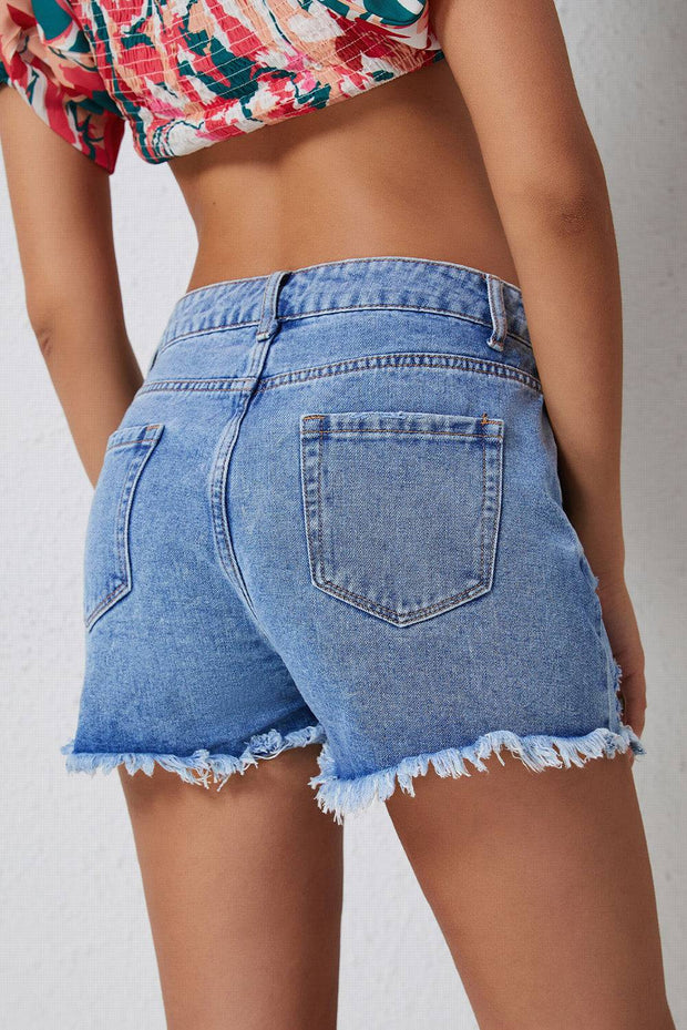 a close up of a person wearing a pair of shorts