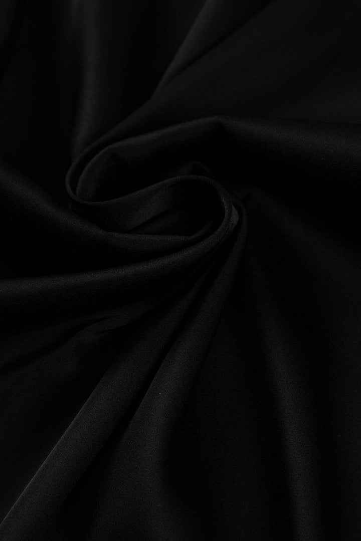 a close up of a black fabric