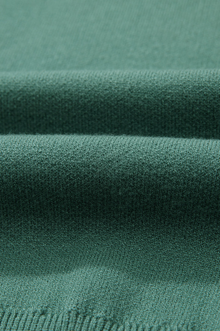 Blackish Green HO HO HO MERRY CHRISTMAS Drop Shoulder Loose Sweater