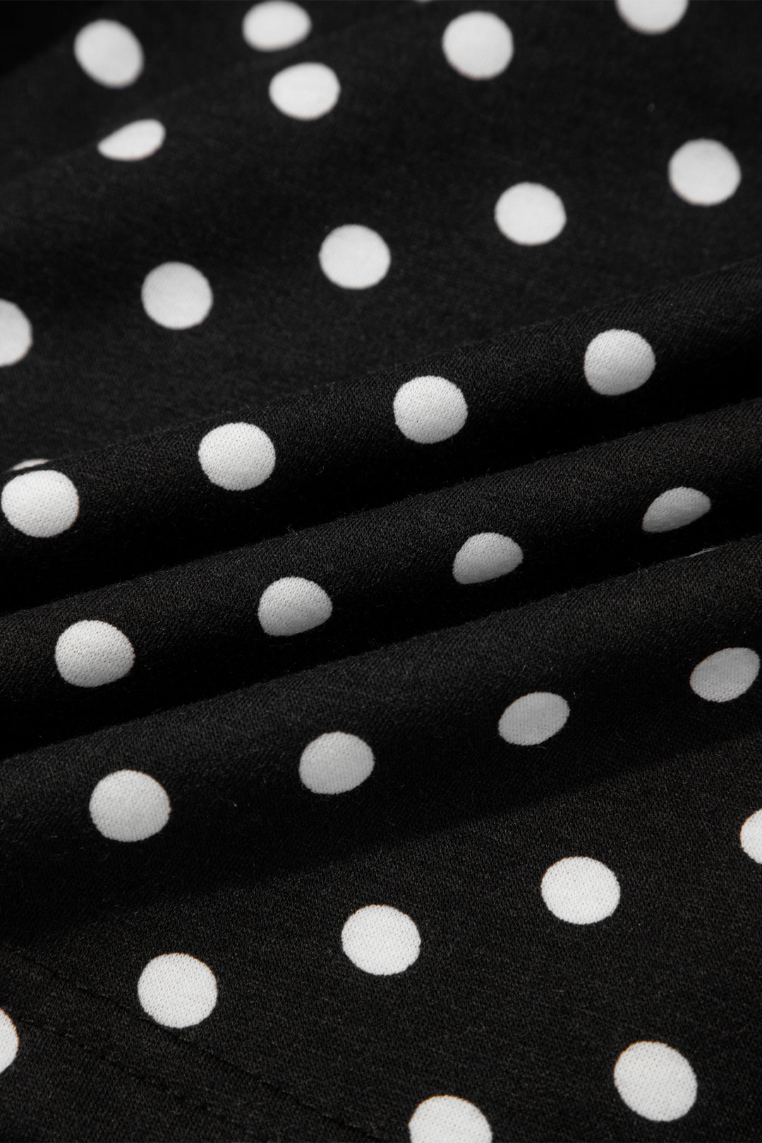 Polka Dot Drawstring Casual Mini Skort