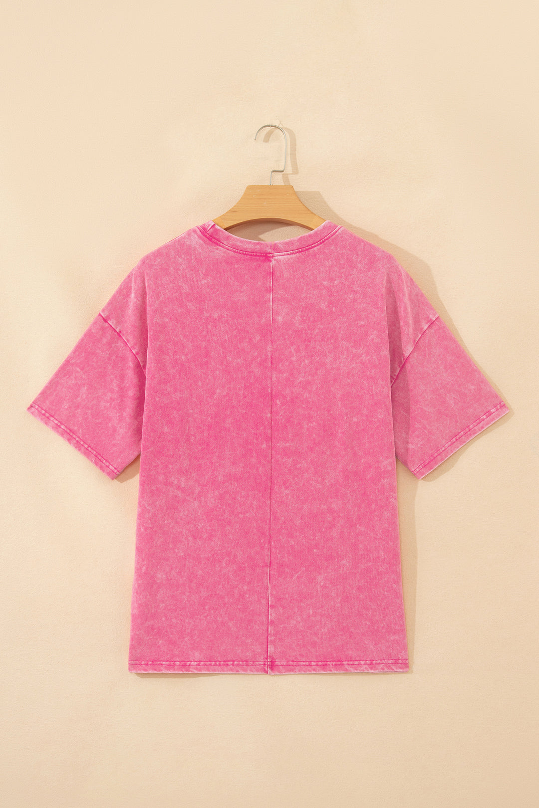 Solid Color Cotton Mineral Washed Oversize Tee