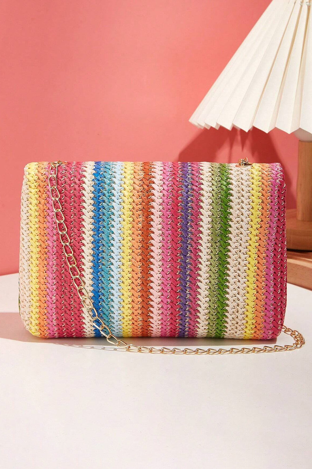 Bohemian Woven Gold Chain Shoulder Bag