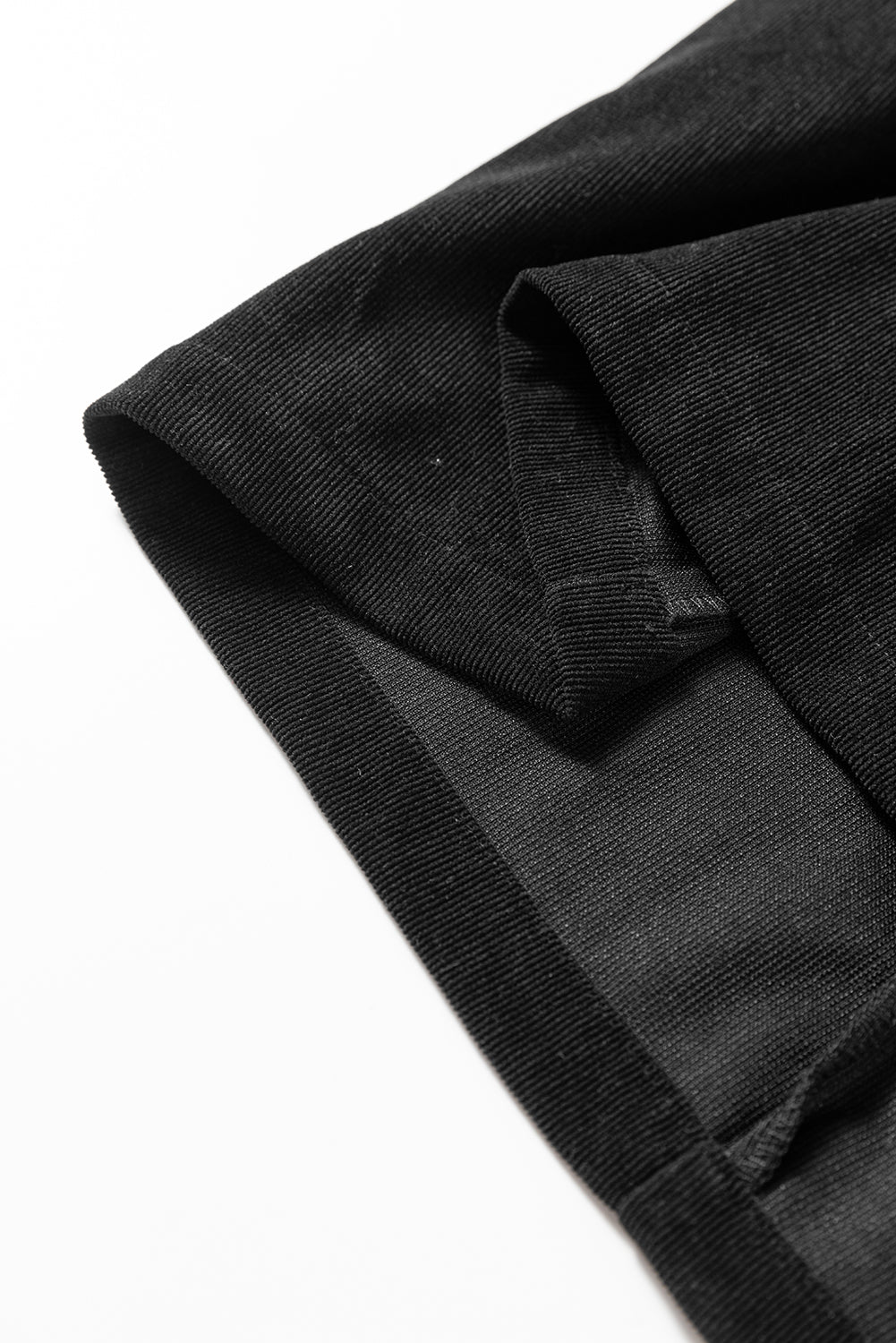 Corduroy Half Button Collared Long Sleeve Mini Dress