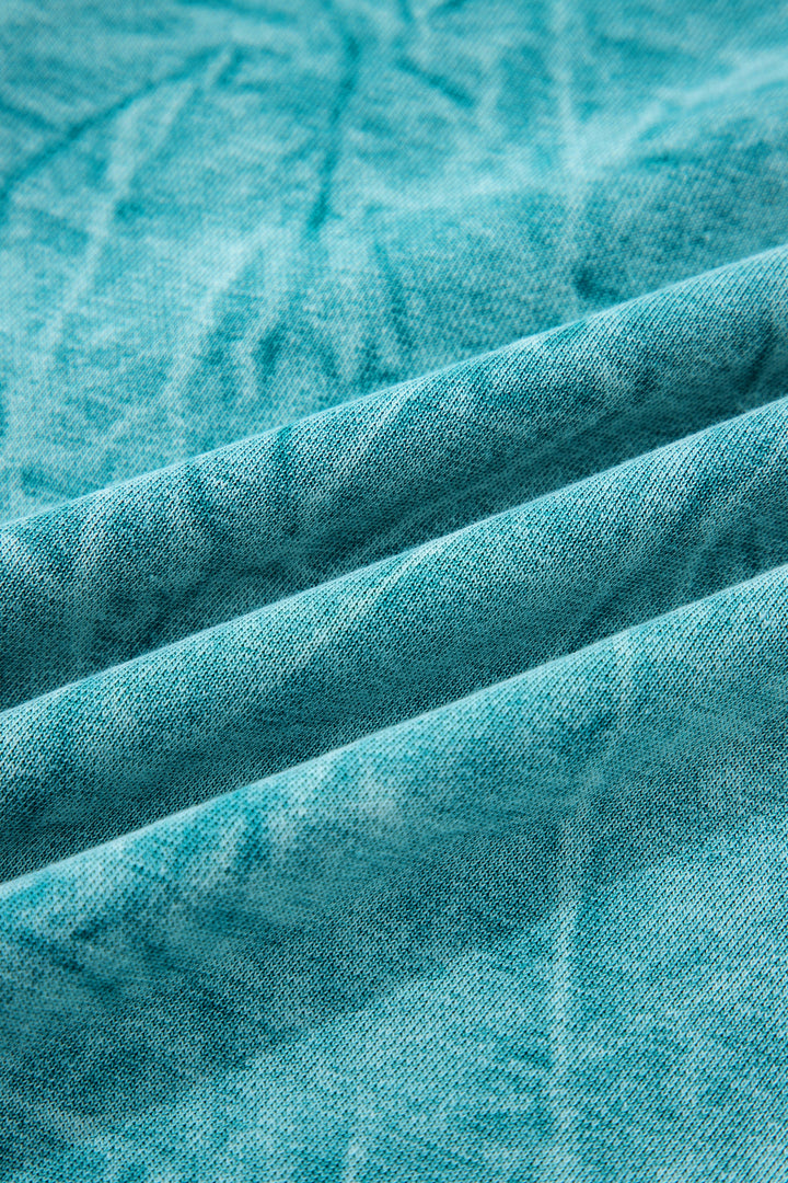 saved by grace Letter Embroidery Mineral Wash Loose Sweatshirt