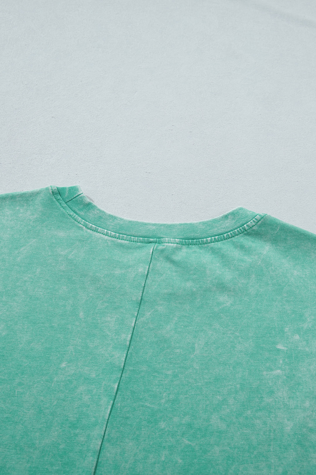 Solid Color Cotton Mineral Washed Oversize Tee
