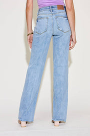 Judy Blue Full Size V Front Waistband Straight Jeans -