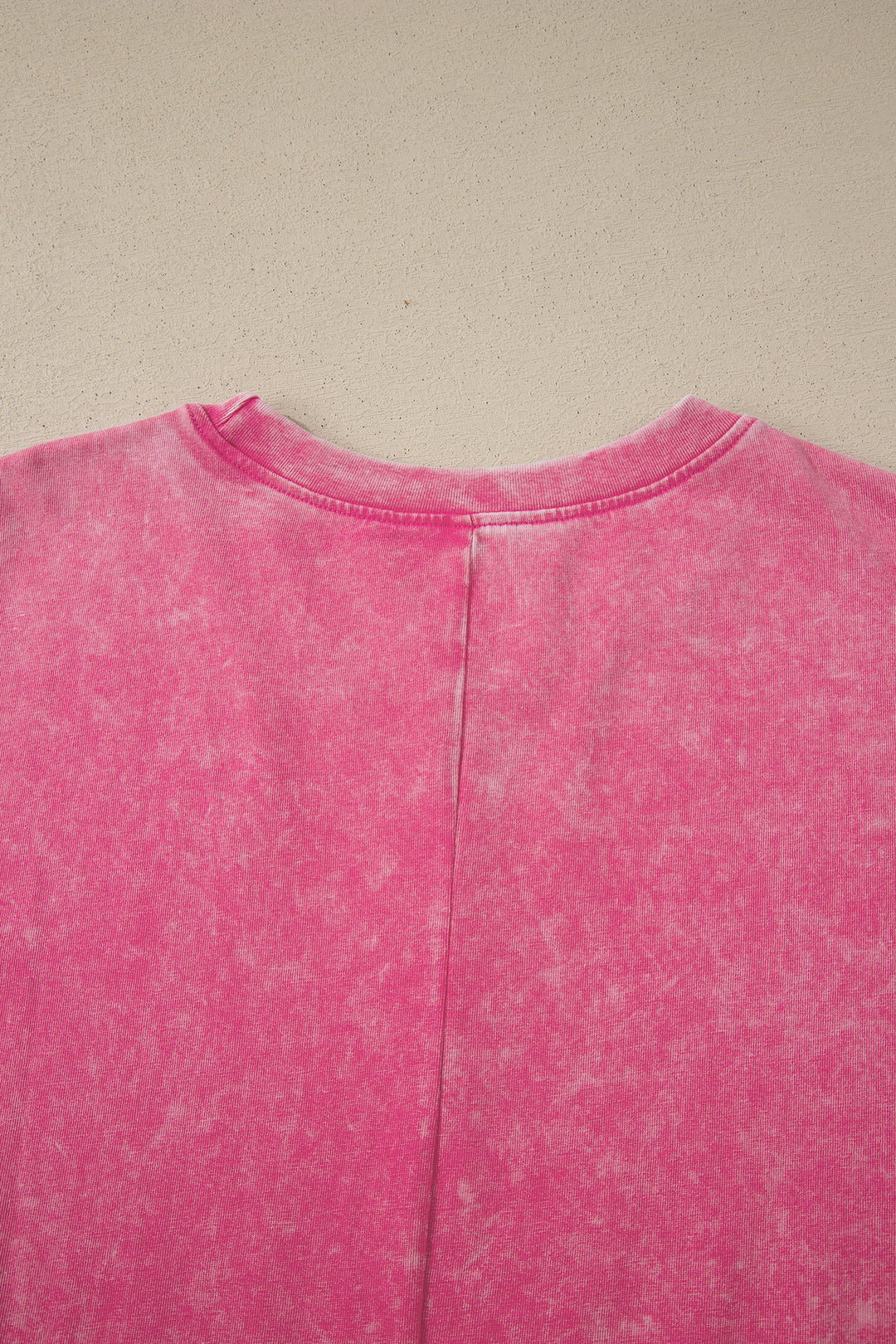 Solid Color Cotton Mineral Washed Oversize Tee