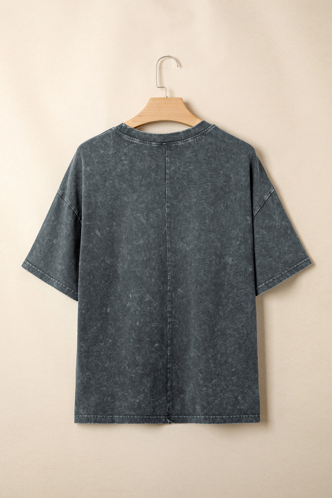 Solid Color Cotton Mineral Washed Oversize Tee