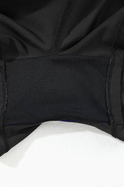 Black Pocketed Wide Waistband Swim Shorts