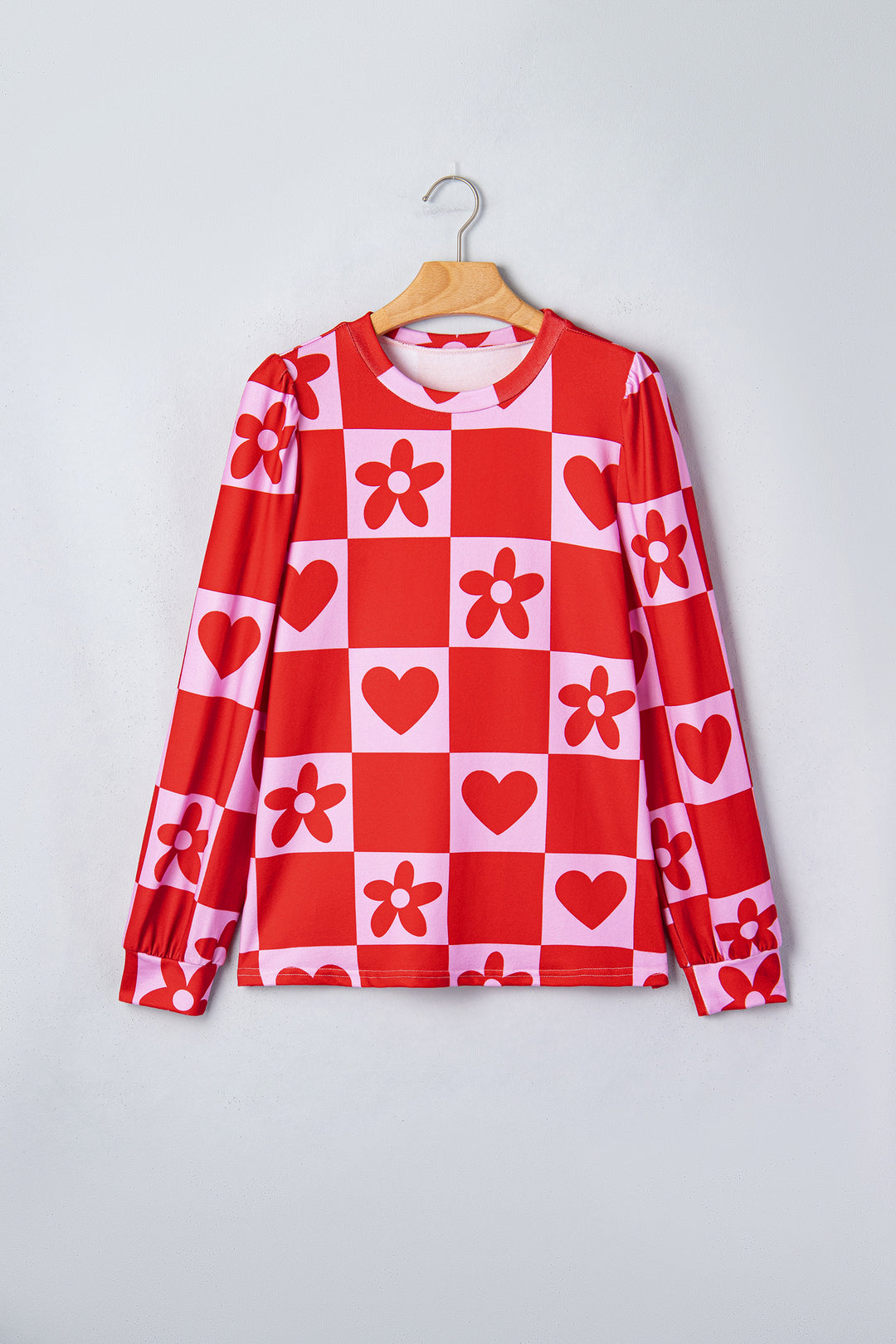Red Heart Festive Valentine Blouse