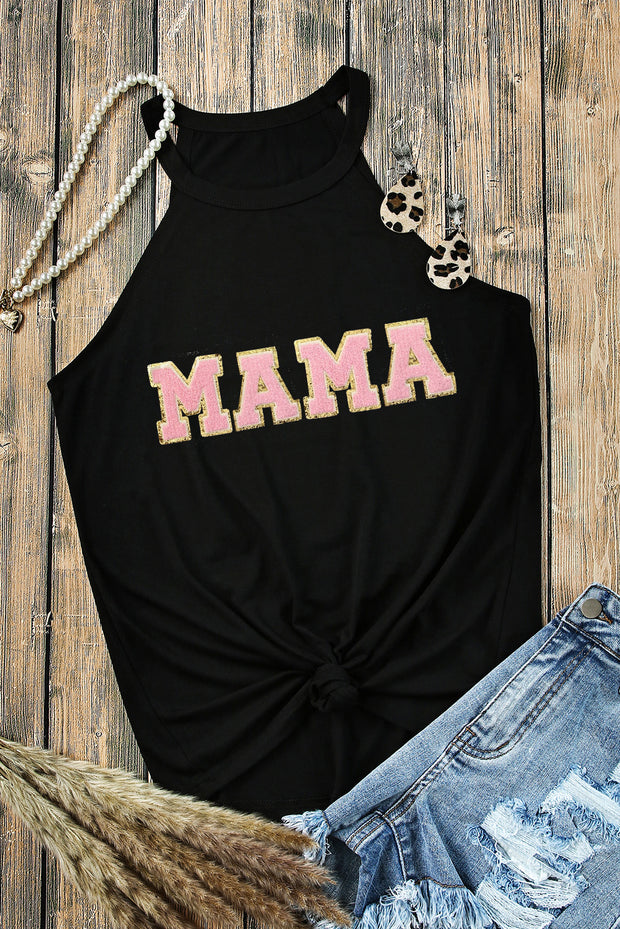 a black shirt with the word mama on it