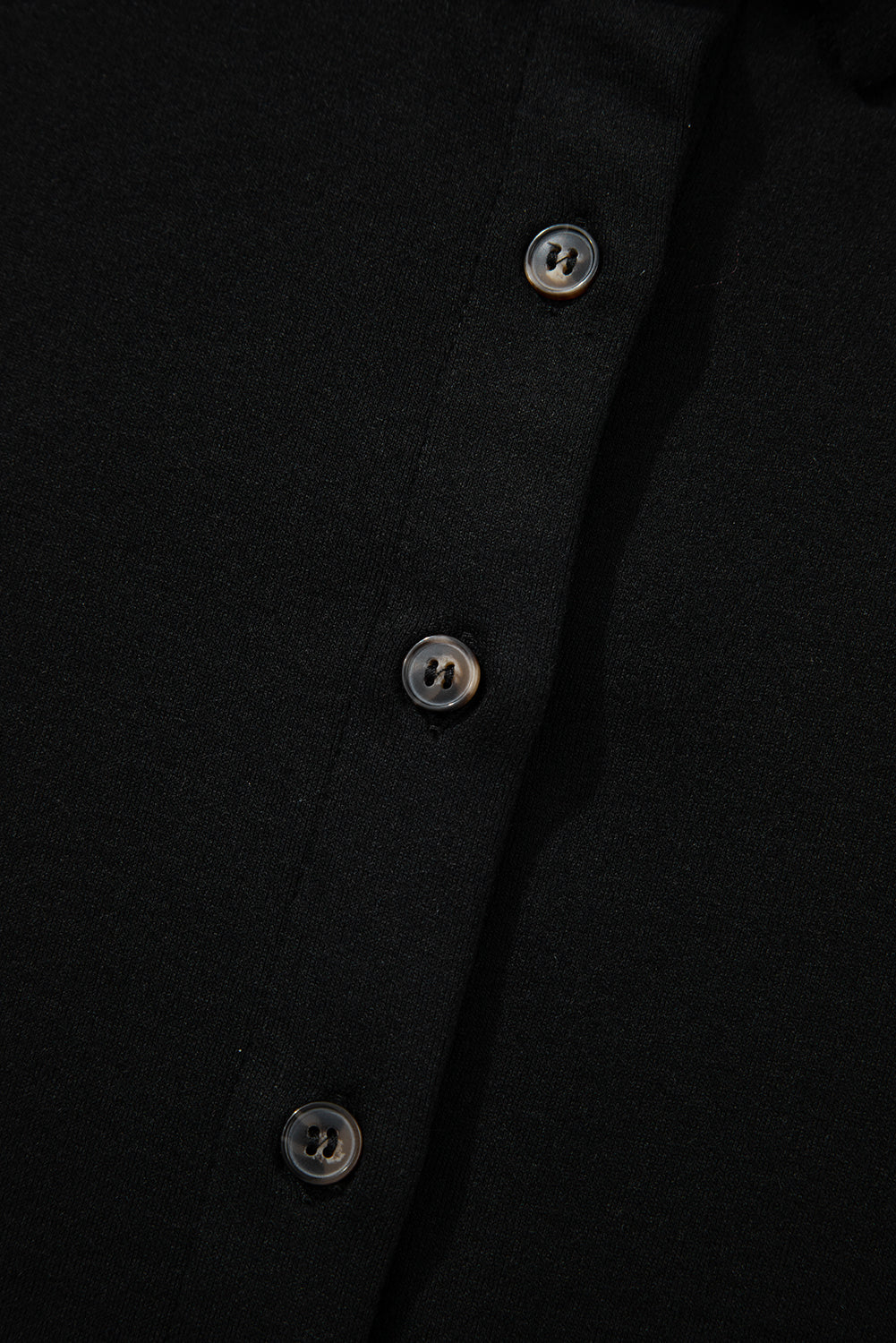 Black 3 Pcs Crop Tank Top Shorts with Cardigan Lounge Set