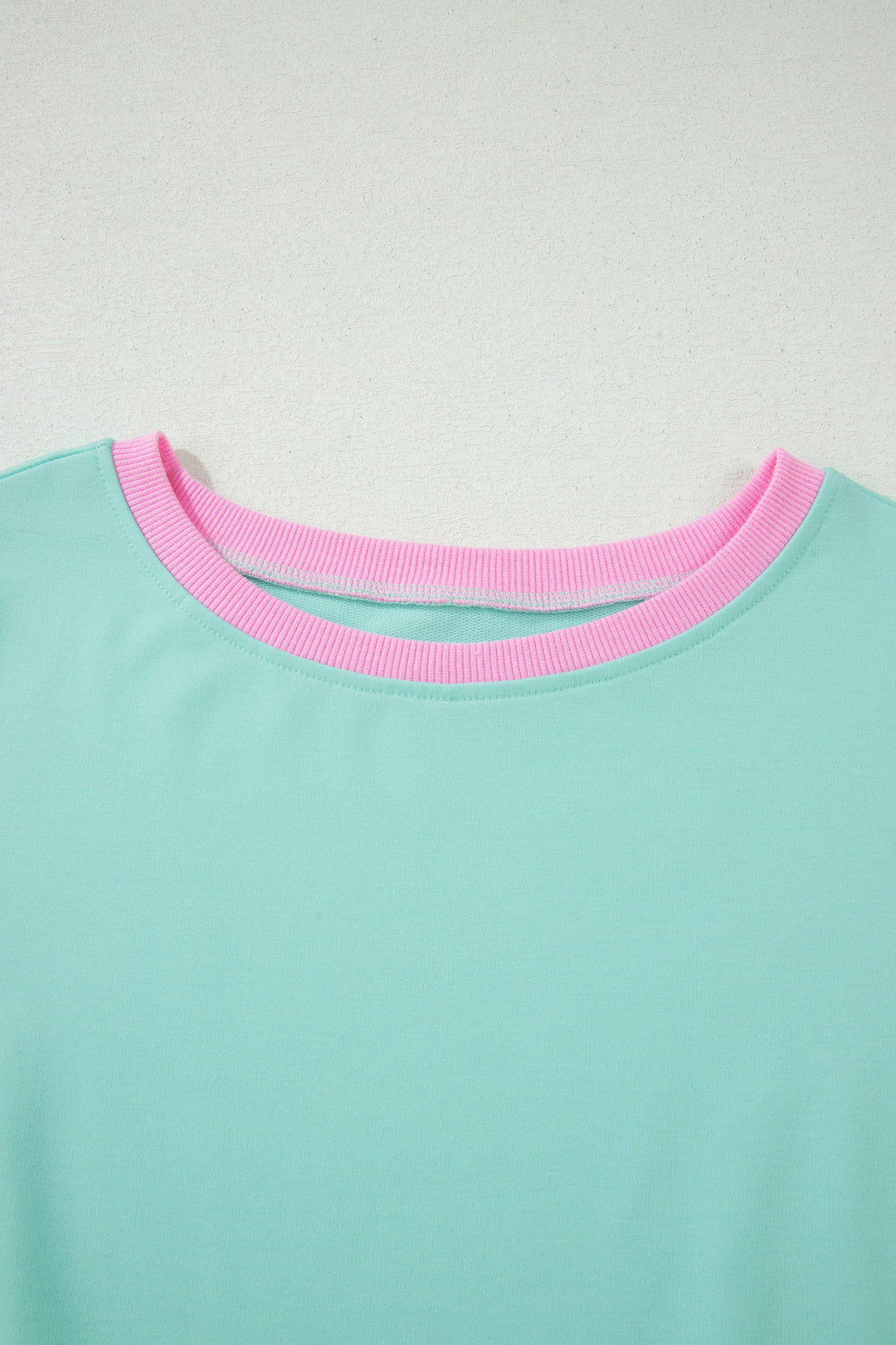 Colorblock Edge Drop Shoulder T Shirt and Skort 2Pcs Set