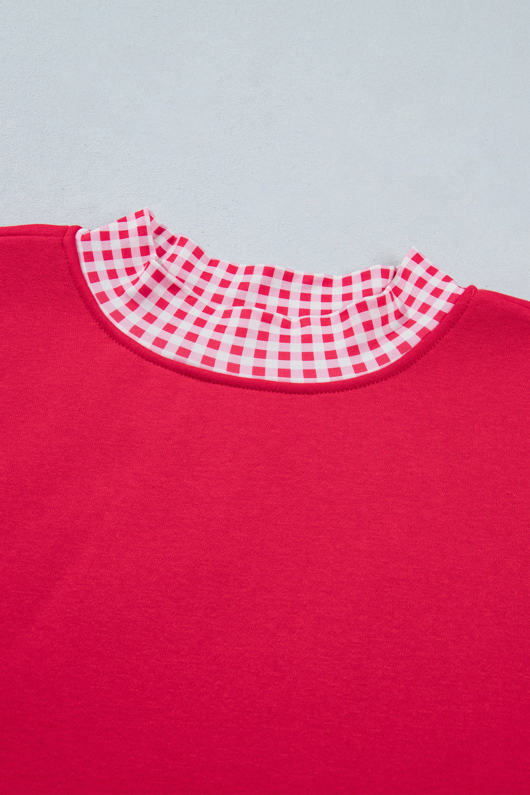 Colorblock Polka Dot Contrast Trim Oversized Sweatshirt