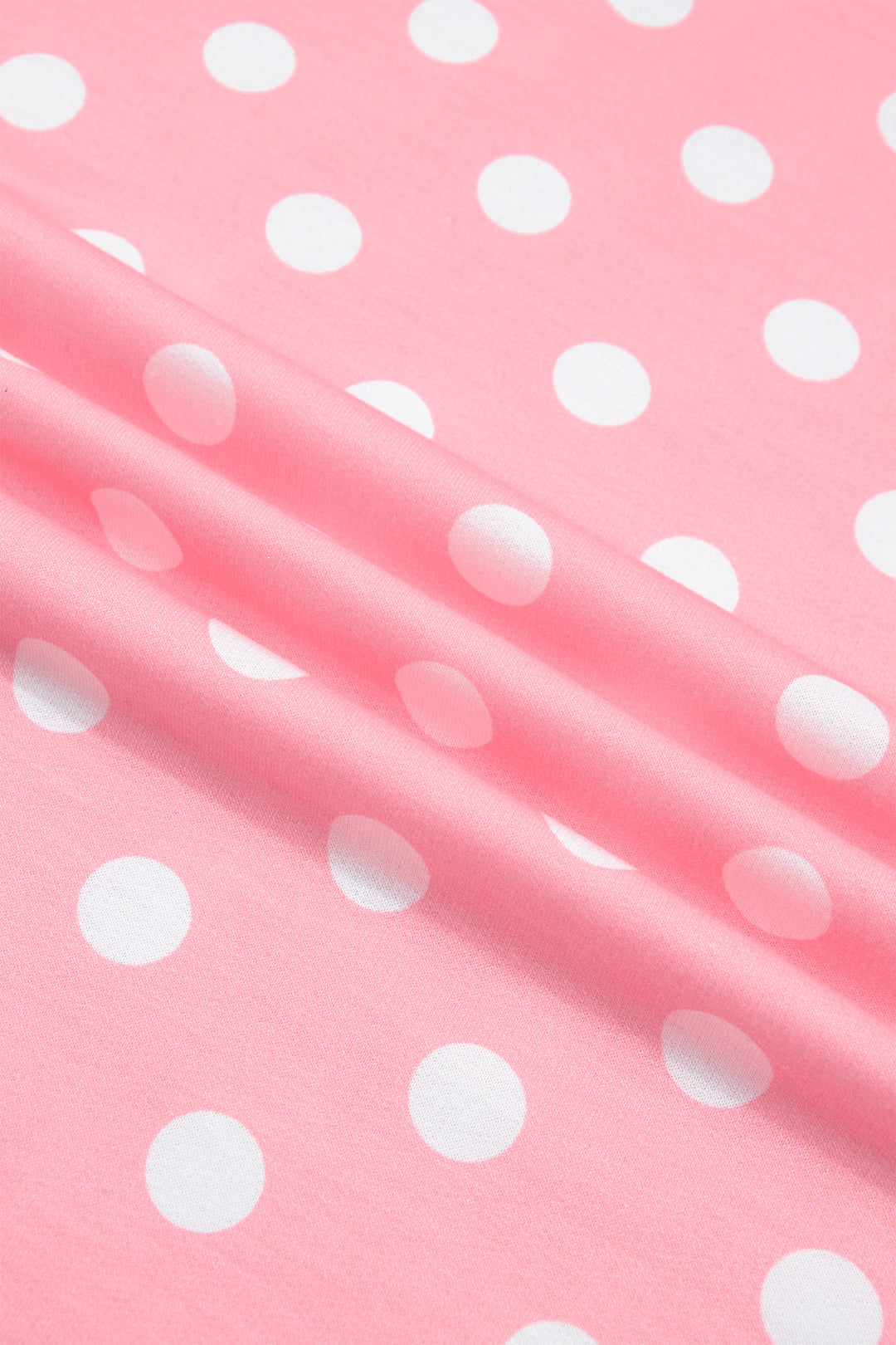 Polka Dot Oversized Top Drawstring Short Set