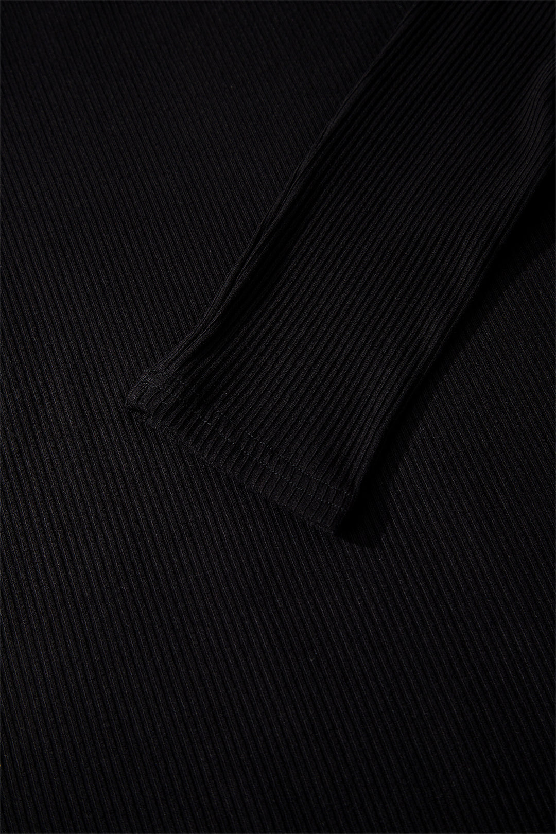 Ribbed Long Sleeve Crew Neck Solid Color Bodysuit