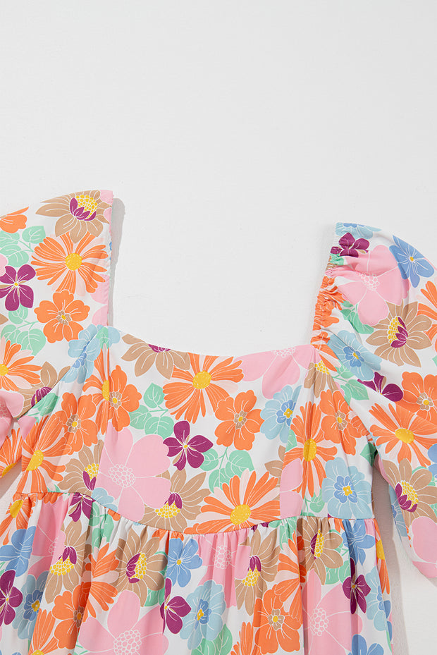 a dress with a flower pattern on it