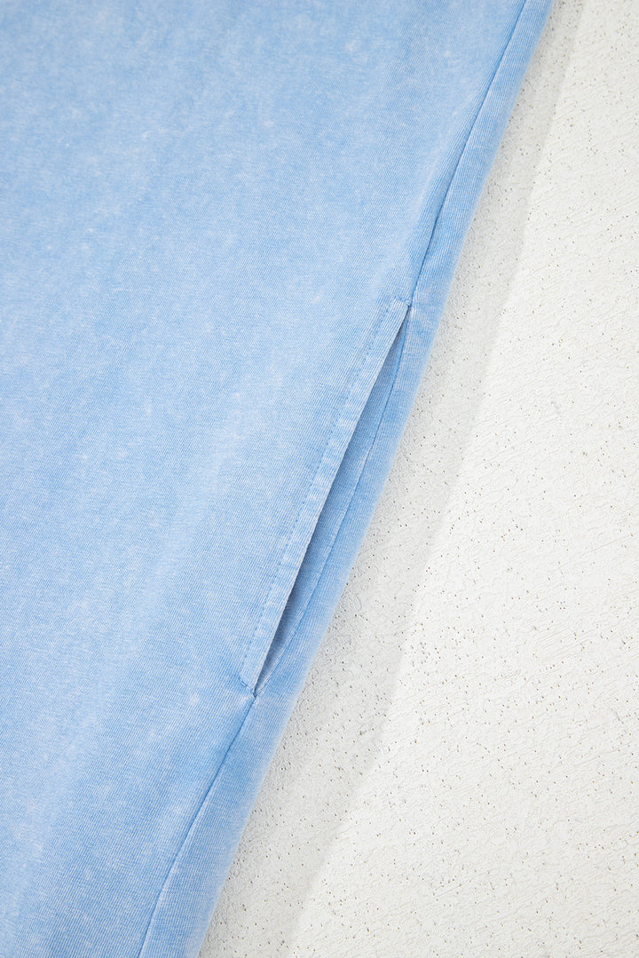 Mineral Wash Tank Mini Dress with Pockets