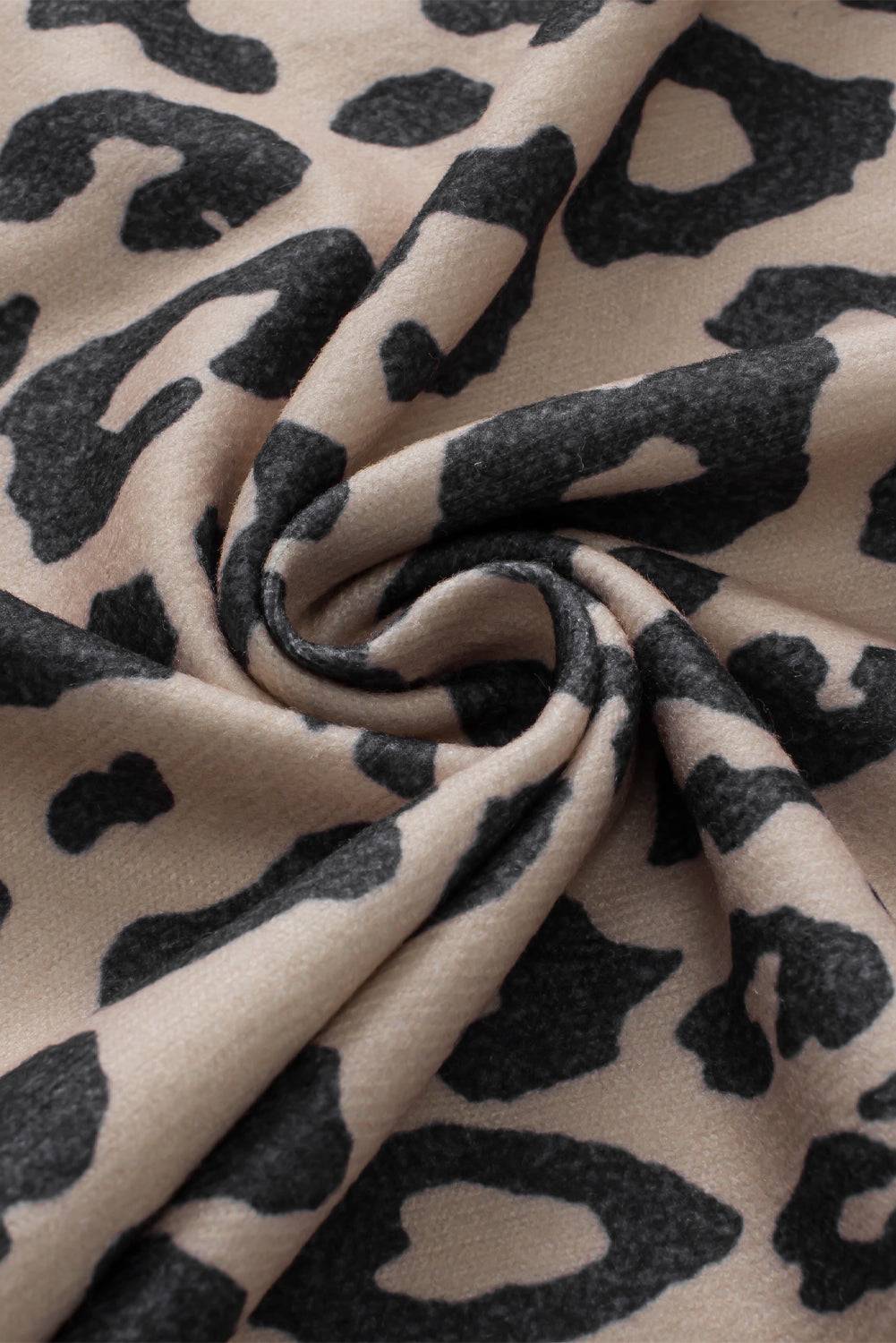 a black and white animal print fabric