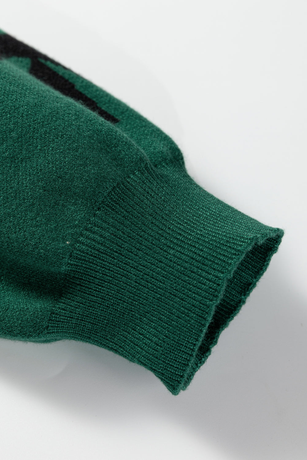 Pearl Embellished Bow Pattern Loose Sweater