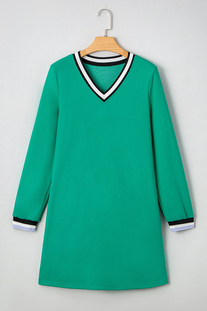 mint green t shirt dress Zenana T-Shirt Dress in Mint Turquoise & Tangerine