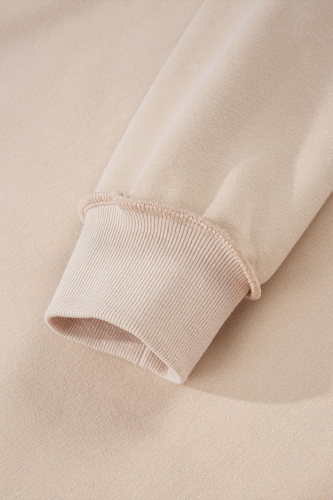 Oversize Drop Shoulder Reversible Mock Neck Sweatshirt