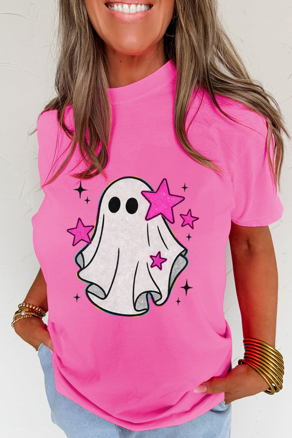 Sachet Pink Ghost Halloween T Shirt