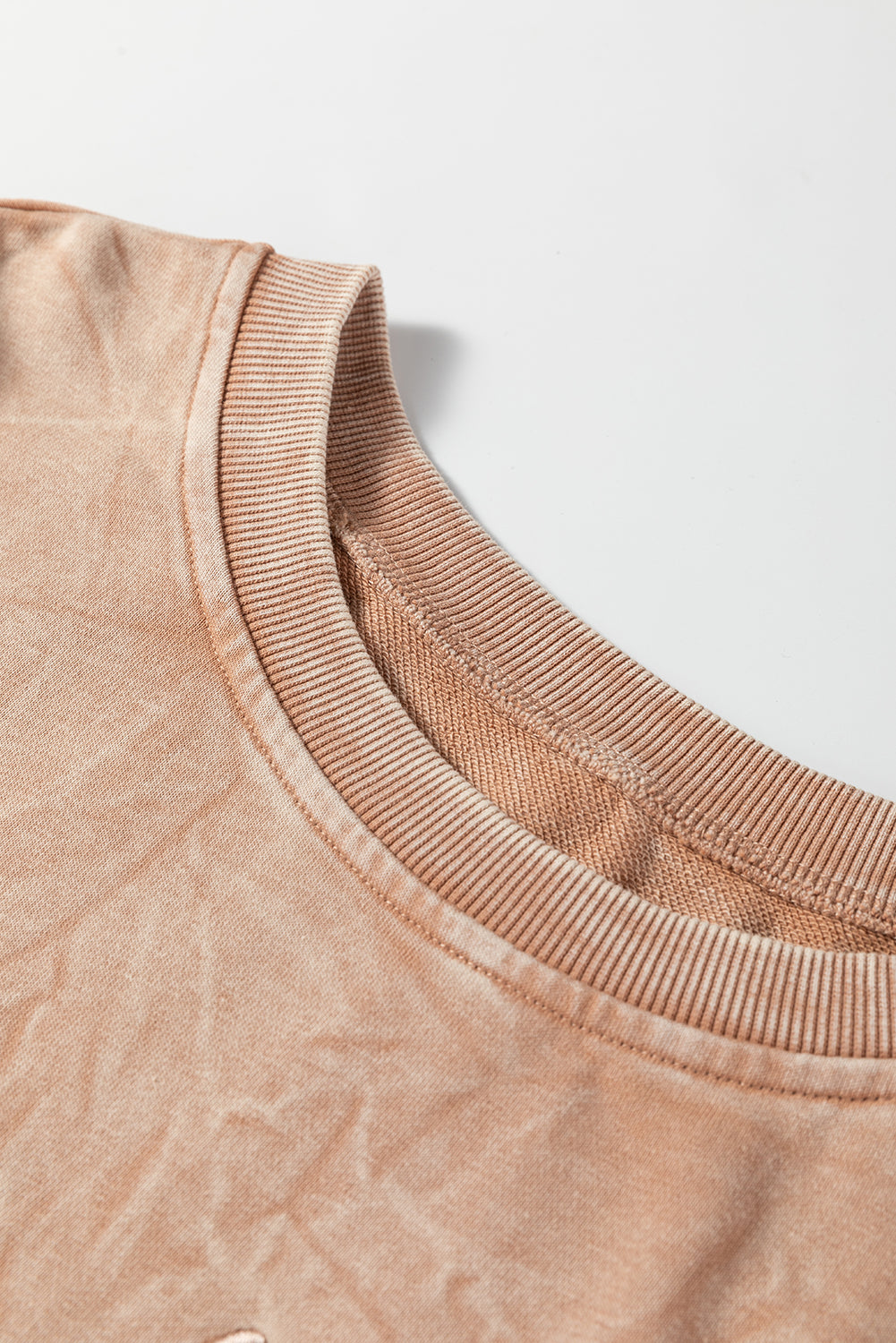 DUNE saved by grace Embroidered Mineral Wash Plus Size Sweatshirt