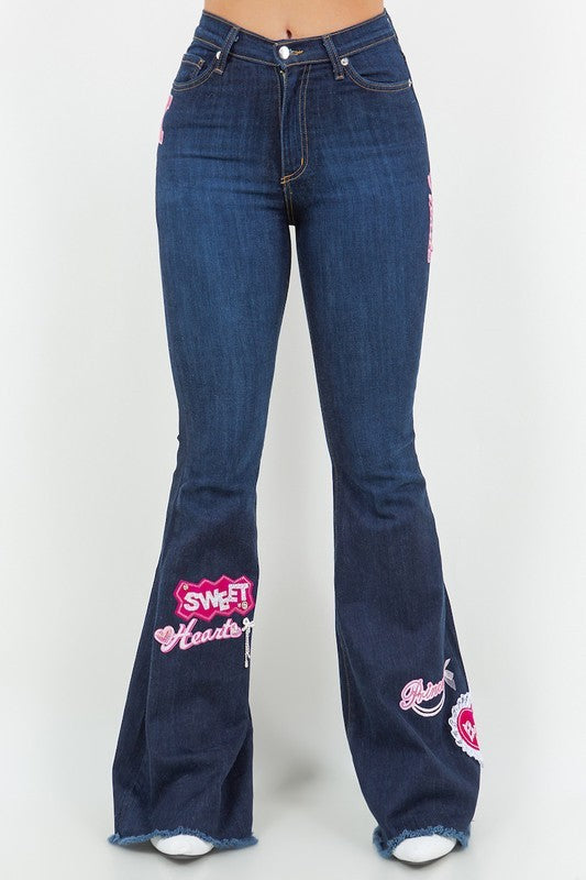 Sweet Heart Bell Bottom Jean- Inseam 32"