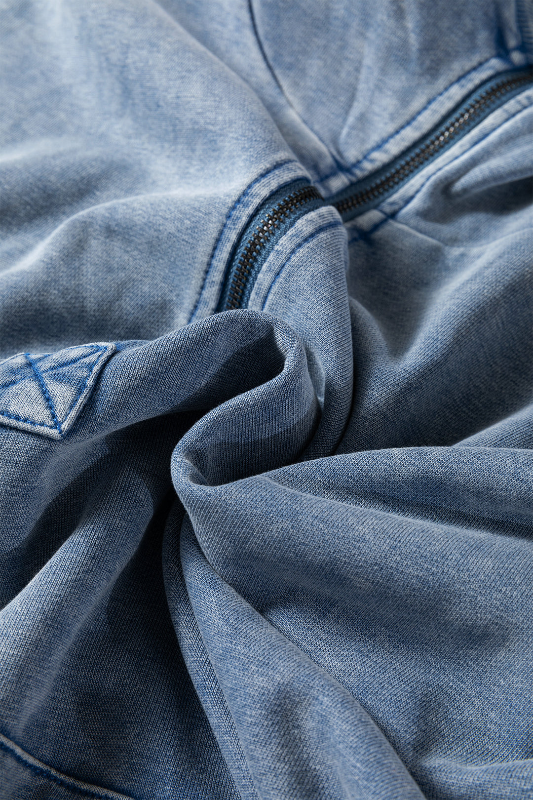 Canton Half Zip Kangaroo Pocket Mineral Wash Baggy Hoodie