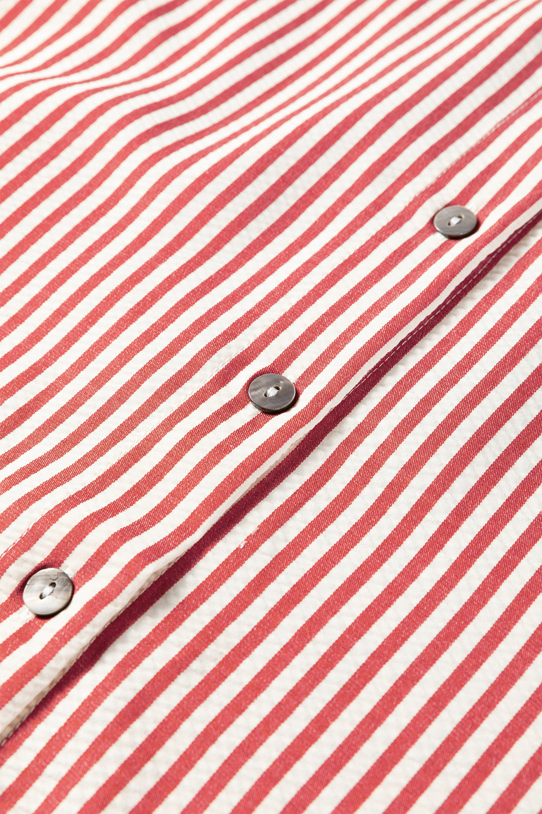 Red Striped Leopard Print Patchwork Button Up Women's Shirt