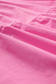 a close up view of a pink fabric
