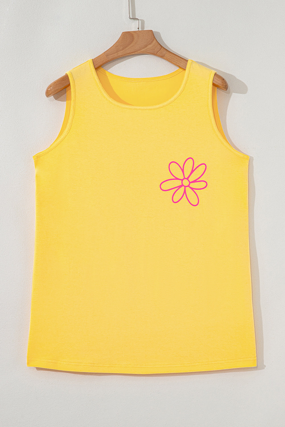 Sachet Pink Butterfly Graphic Summer Tank Top