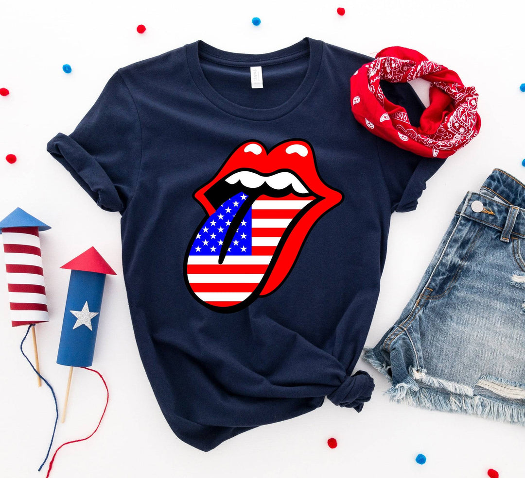 a t - shirt with the flag of the united states of america on it