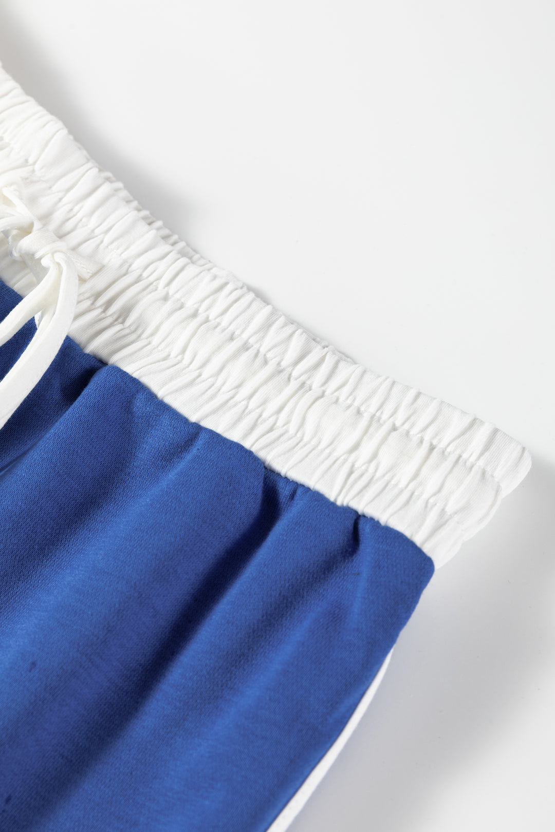 Varsity Stripe Detail Drop Shoulder Pullover Mini Skirt Set