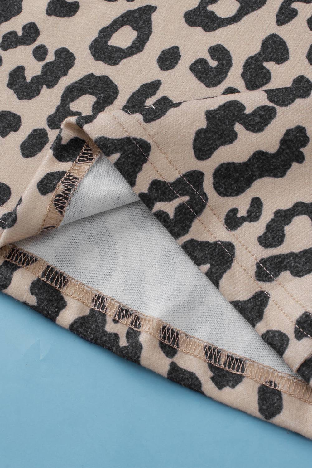 a close up of a leopard print fabric
