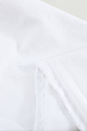 a close up view of a white shirt