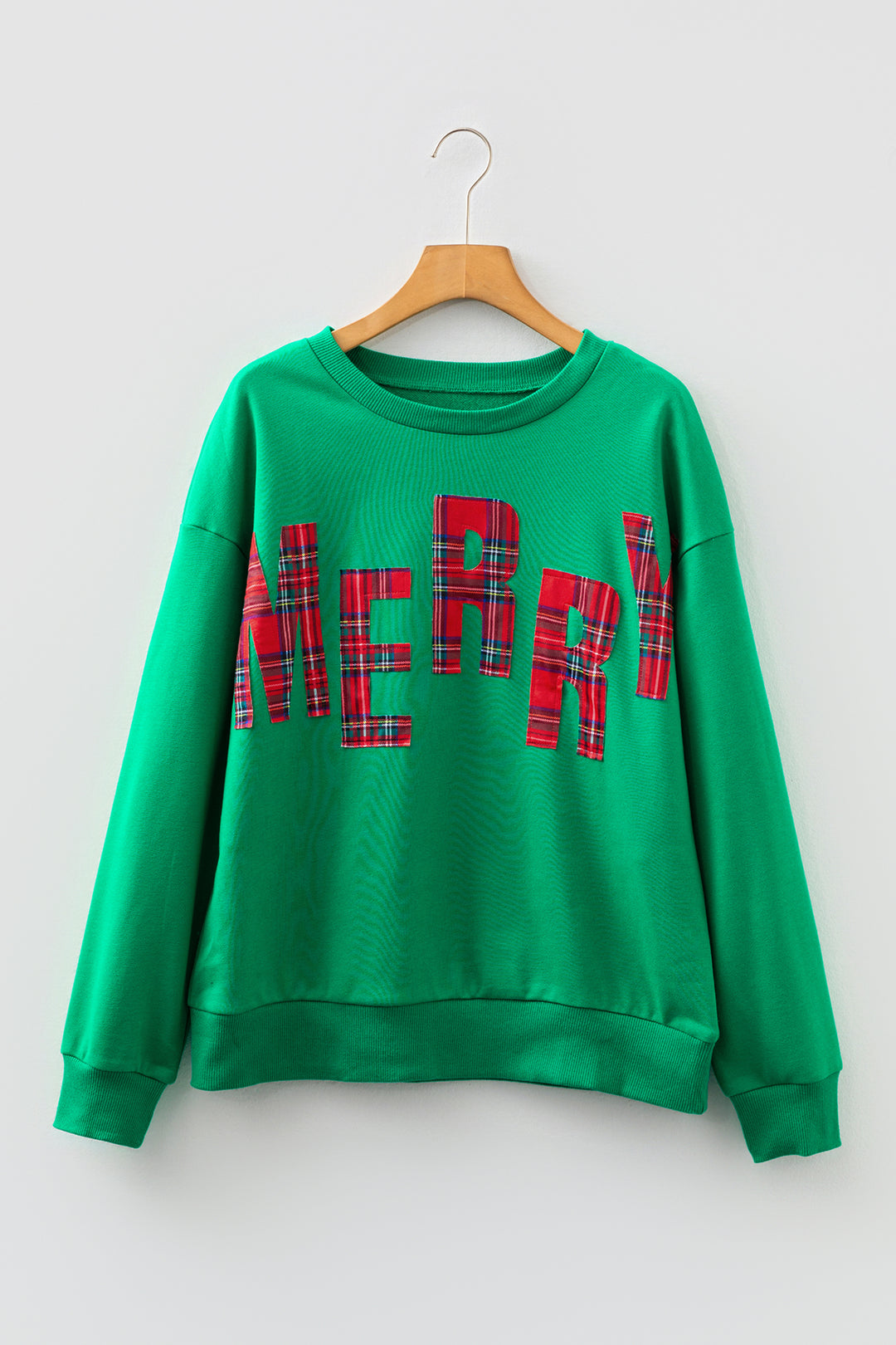 Sea Green Plaid MERRY Christmas Vacation Sweatshirt