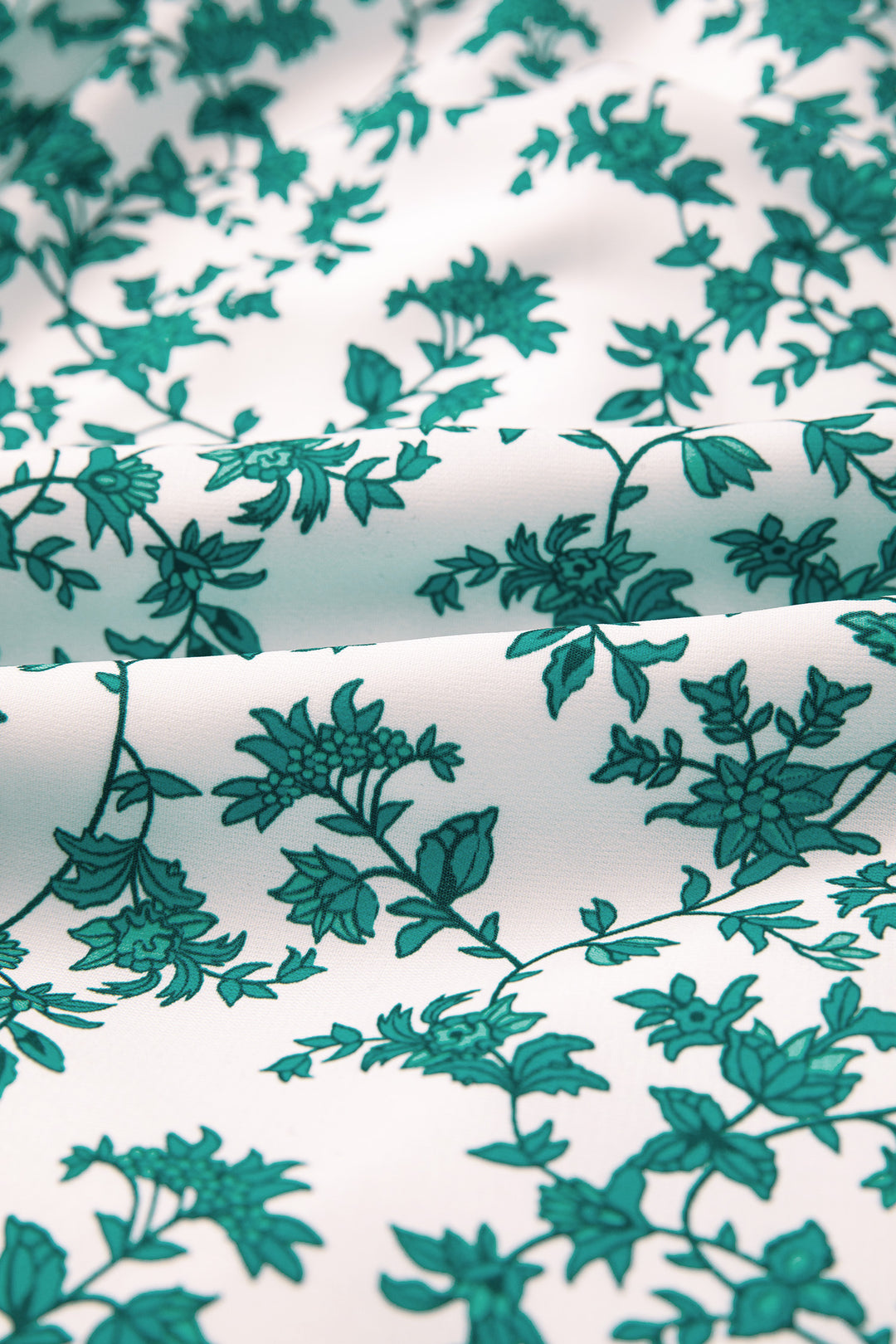 Green Boho Floral Print Shirred Cami Maxi Dress